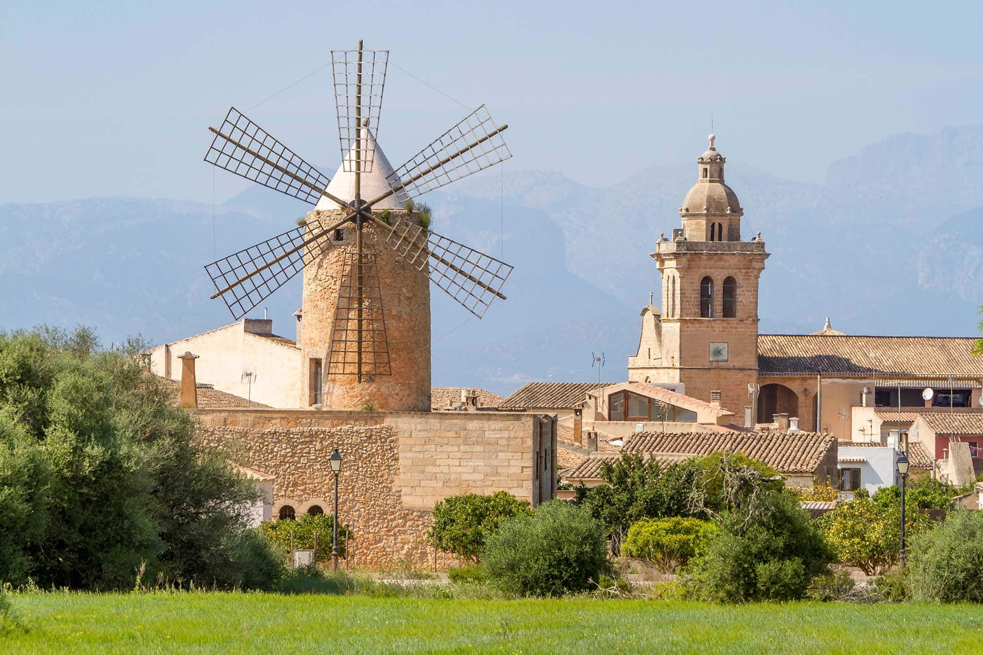 Panorámica de Algaida, Mallorca