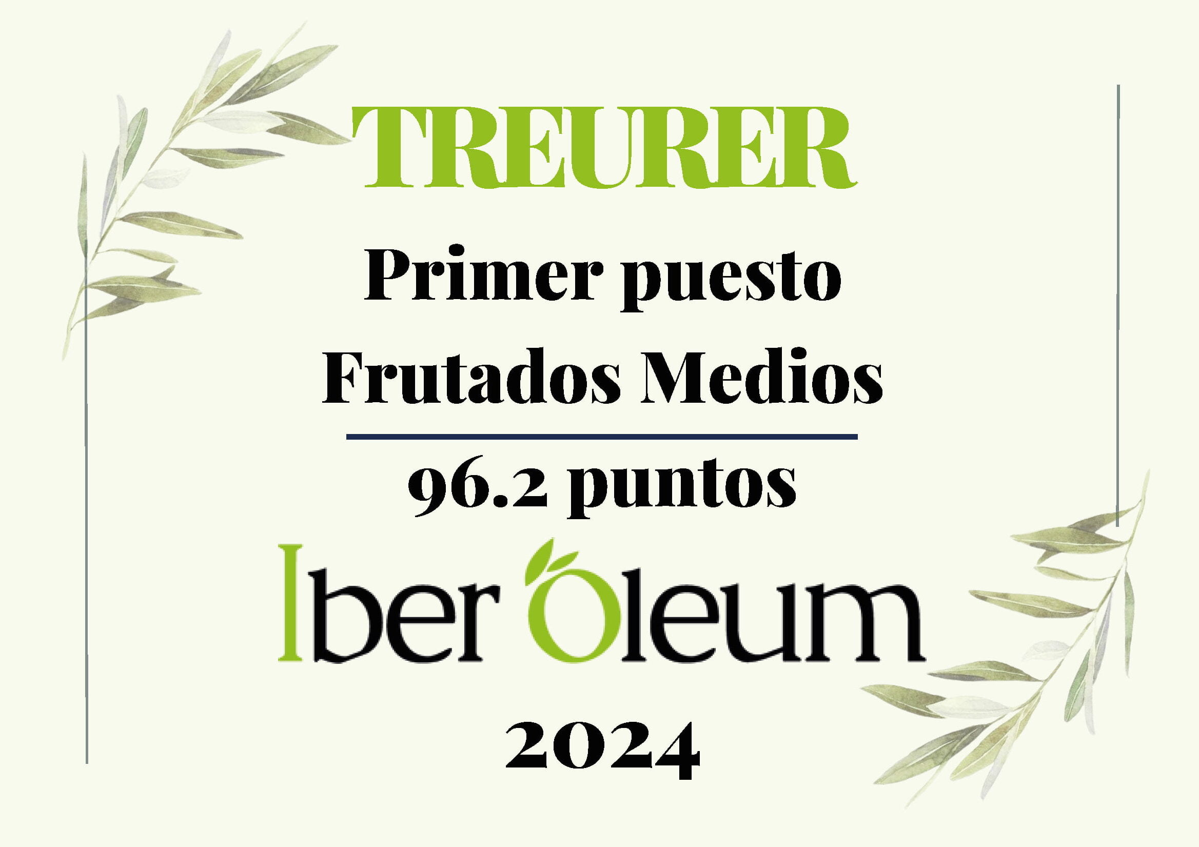 Premio Iberoleum 2024 Treurer - Erster Platz in Medium Fruity